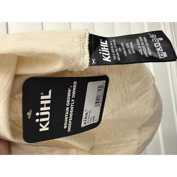NWT Kuhl shilo short sleeve 100% organic cotton top size Large - Picture 3 of 6